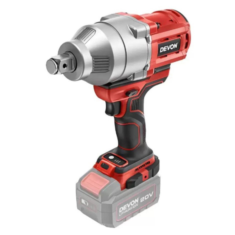 Аккумуляторный гайковерт DEVON 5758-Li-20/ brushless / 3/4. / 1900 Hm / 20V / без З/У и АКБ Аккумуляторный гайковерт DEVON 5758-Li-20/ brushless / 3/4. / 1900 Hm / 20V / без З/У и АКБ